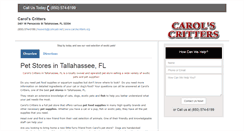 Desktop Screenshot of carolscritters.org
